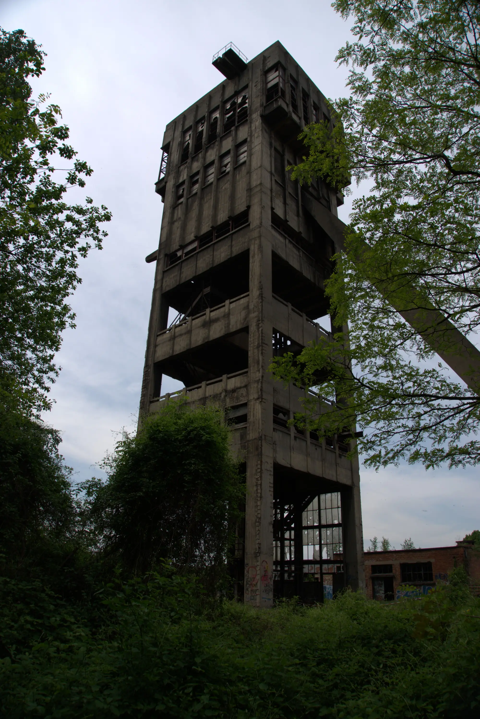 Der Förderturm steht noch. Gefördert wird nichts.