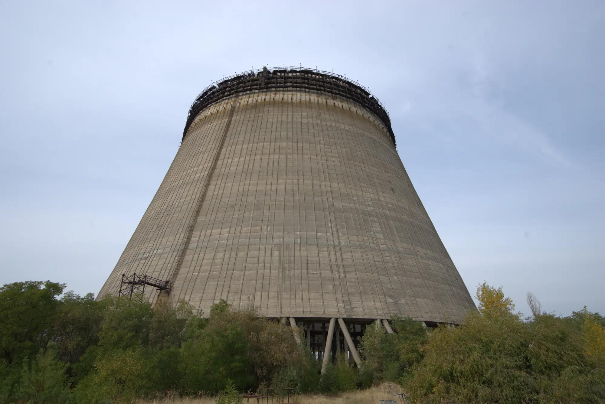 Der Kühlturm wurde nicht mehr fertig.
